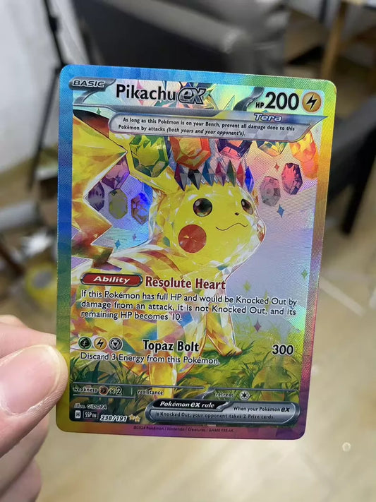 ポケモンカード~ピカチュウex SAR コレクションカード 英語版 テラスタル仕様