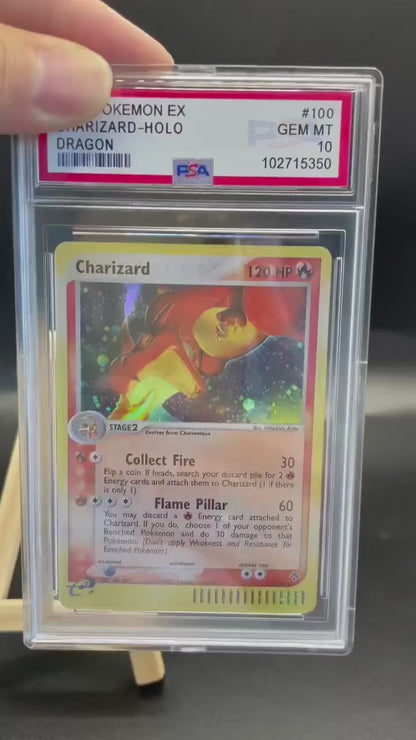 ポケモンカード~リザードン EX Dragon 100 PSA10 コレクションカード