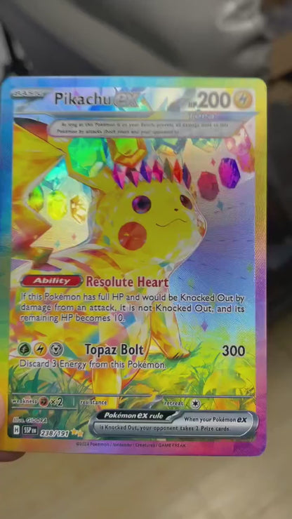 ポケモンカード~ピカチュウex SAR コレクションカード 英語版 テラスタル仕様
